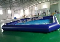 옥외 거대한 파랑 PVC 정연한 팽창식 수영풀 크기 10m 아이 사용을 위해 x 8m